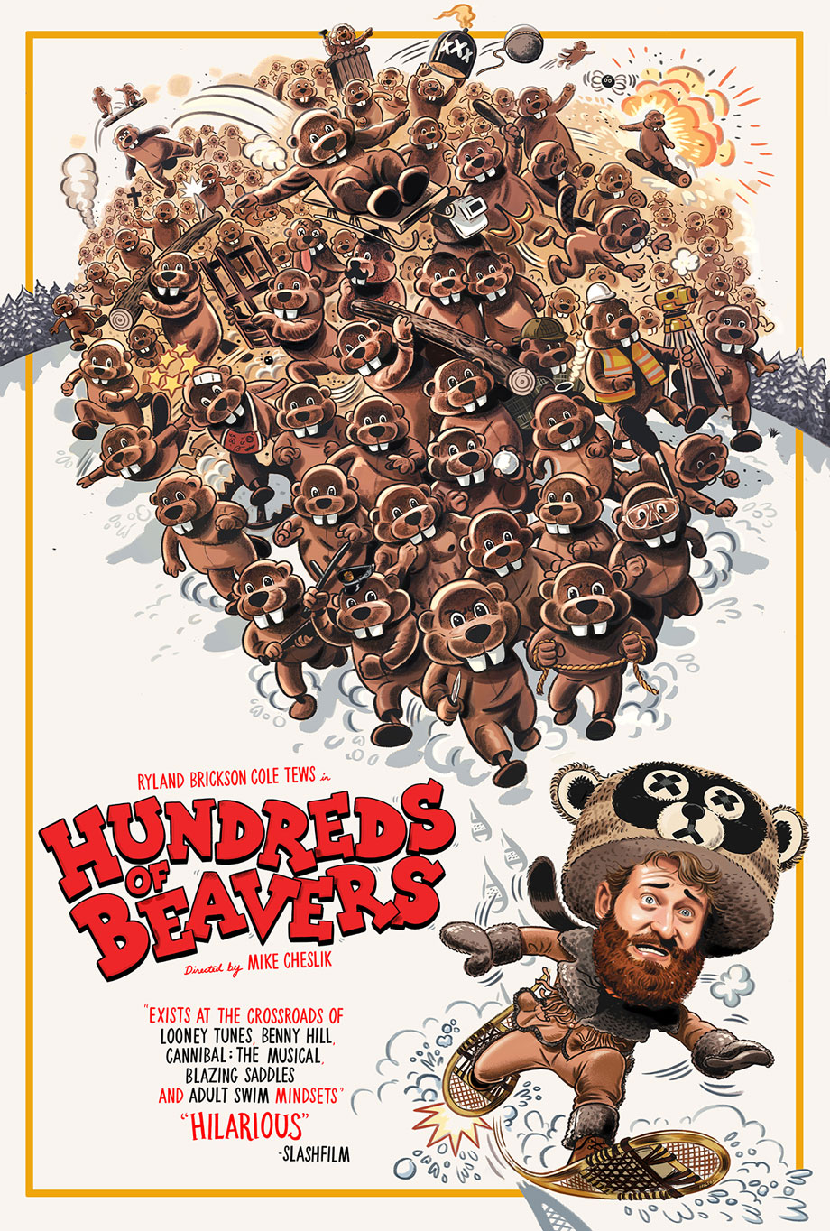 Hundreds of Beavers Film Poster